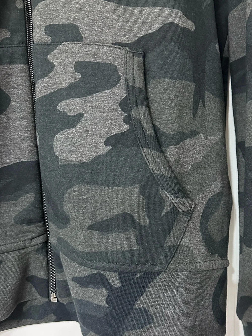 Polo by Ralph Lauren Men’s Gray Camo Zip-Up Hoodie
